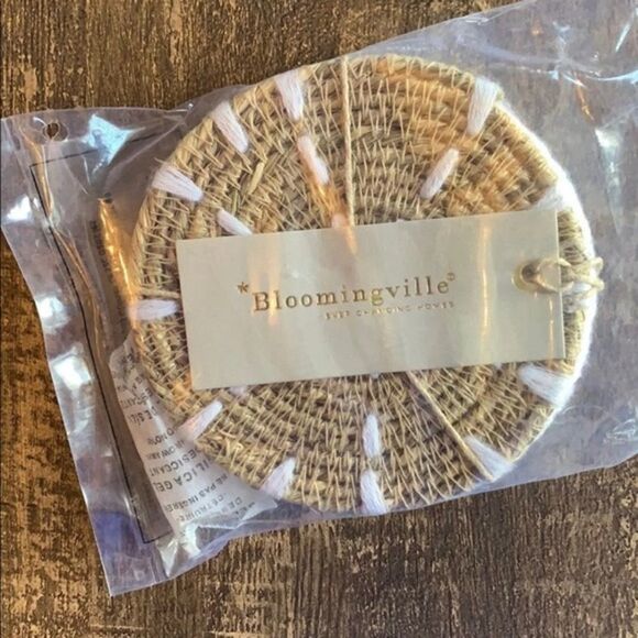 ✨HP✨Bloomingville Round Hand-Embroidered Seagrass✨ - Picture 13 of 13